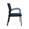 Lesro Newport Wide Guest Chair Metal Frame, Black, RF Blueberry Back, MD Ink Seat NP1201 - alternate 3